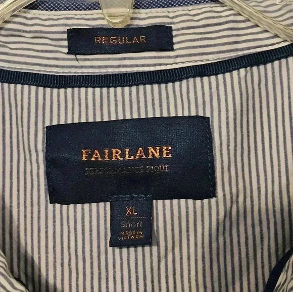 Fairlane Performance Pique Blue Polo Short Sleeve XL EUC - Picture 5 of 7